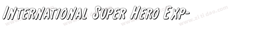 International Super Hero Exp字体转换